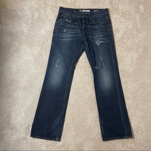 BKE Buckle Carter “distressed” button fly Denim Jeans